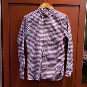 J. Crew Men's Purple Plaid Shirt